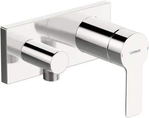 HANSA Einhebelmischer Fertigmontageset für Brausebatterie HANSALIGNA 4454 Rosette eckig 4.0 Plattform Chrom, 44549583, Artikel in Kategorie